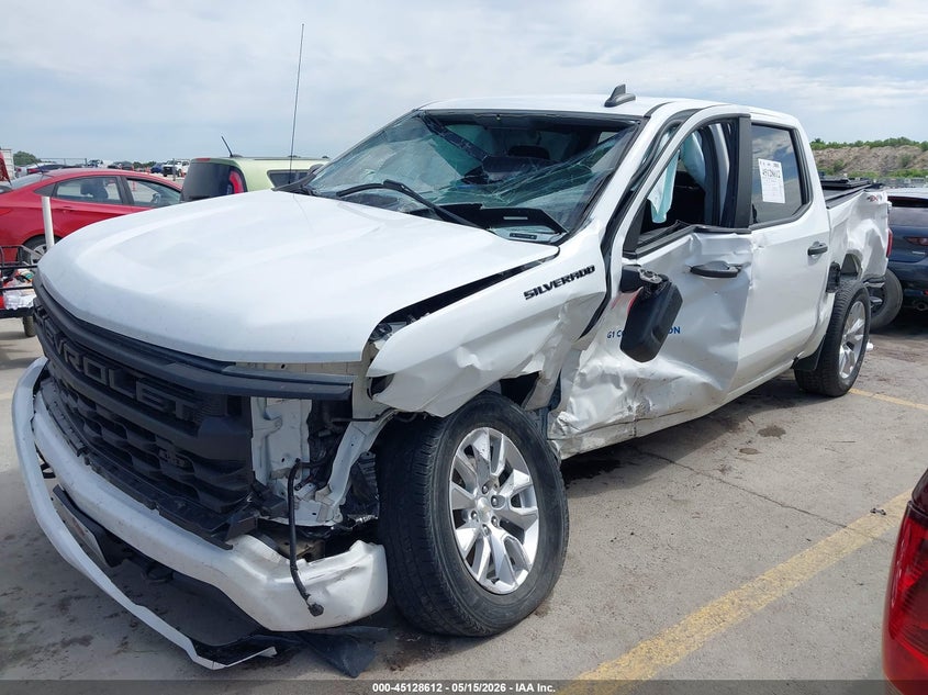 2023 Chevrolet Silverado 1500 4wd  Short Bed Custom 3GCPDBEK4PG269391 photo 1