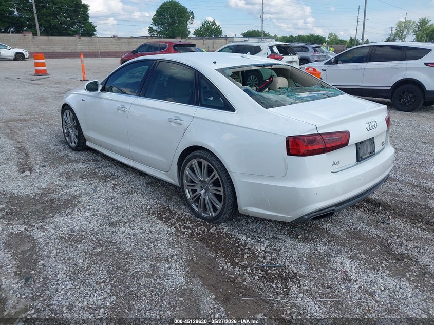 Vin: wauhgafc2gn162597, lot: 45626246, audi a6 3.0t premium plus 20163