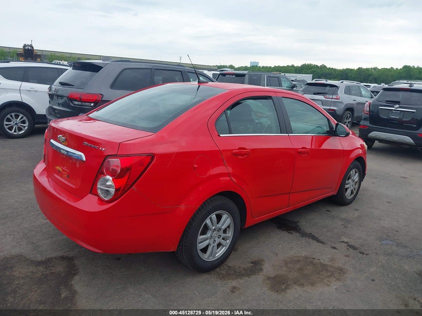 Vin: 1g1jc5sh0e4159959, lot: 45626345, chevrolet sonic lt auto 20144