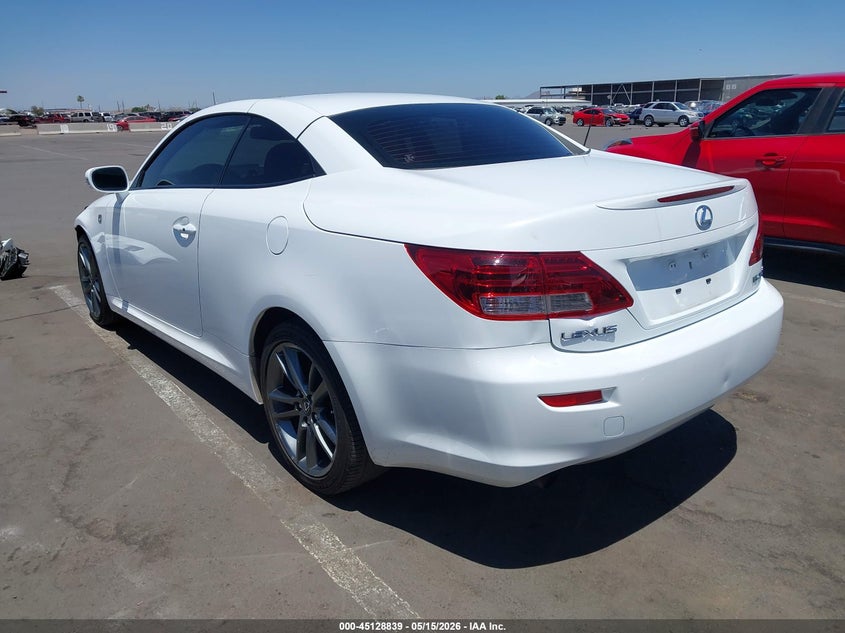 Vin: jthff2c23d2526617, lot: 45626455, lexus is 250c 20133