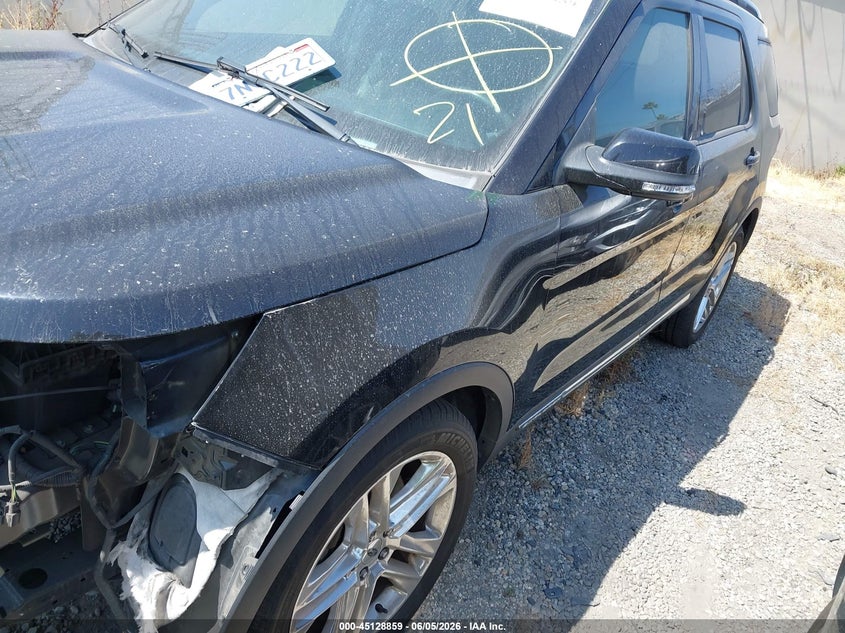 Vin: 1fm5k7d82ggb06116, lot: 45626475, ford explorer xlt 20162