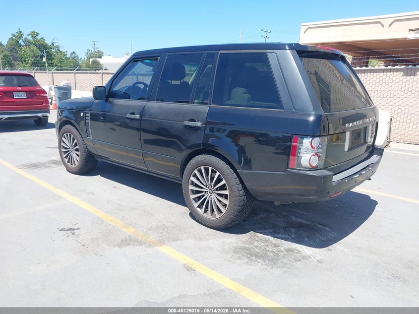 2010 Land rover RANGE ROVER 5.0 Hse Black Lot 111045129016 Vin SALMF1D49AA308954