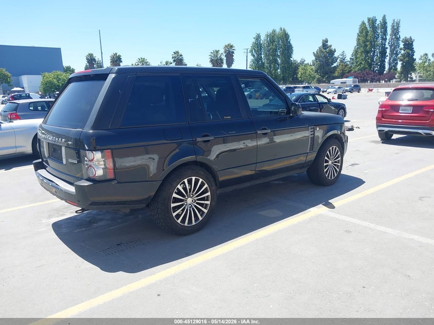 2010 Land rover RANGE ROVER 5.0 Hse Black Lot 111045129016 Vin SALMF1D49AA308954