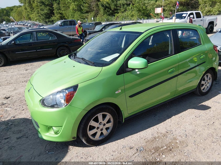 Vin: ml32a4hj8eh015187, lot: 45626655, mitsubishi mirage es 20142