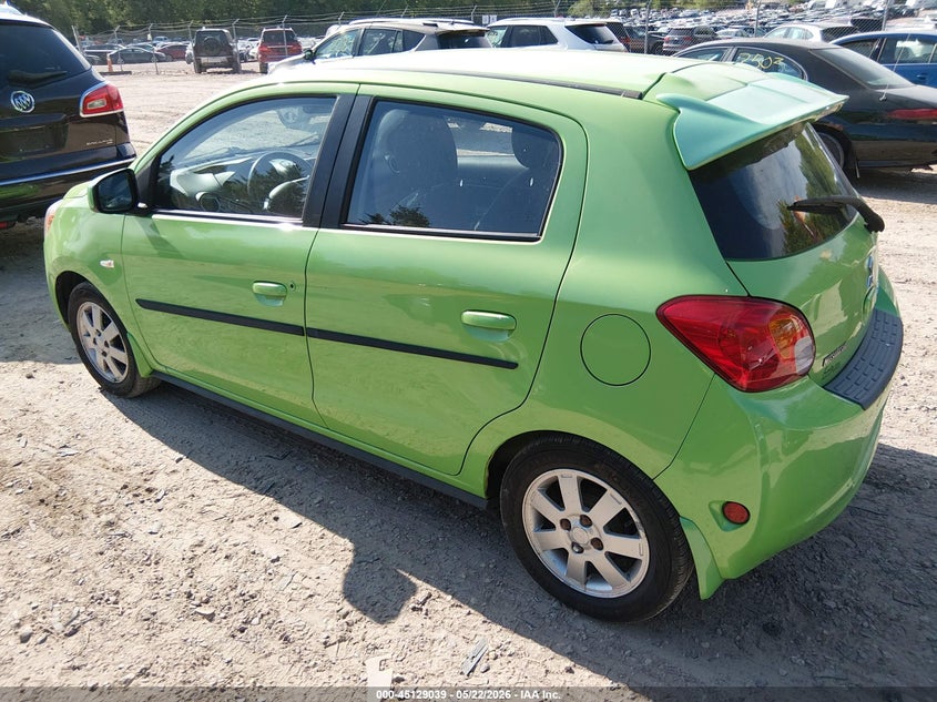 Vin: ml32a4hj8eh015187, lot: 45626655, mitsubishi mirage es 20143