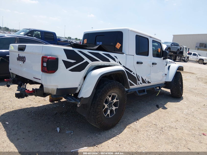 Vin: 1c6jjtbg7ll144894, lot: 45626997, jeep gladiator rubicon 4x4 20204