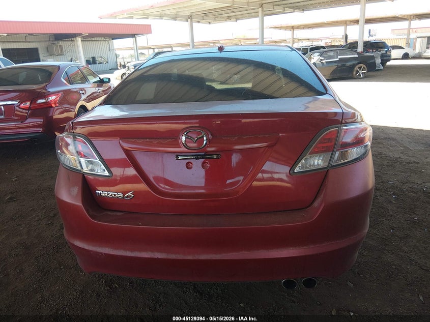 2010 Mazda 6 2.5 Azda6 I Grand Touring Red Lot 111045129394 Vin 1YVHZ8CH4A5M49088