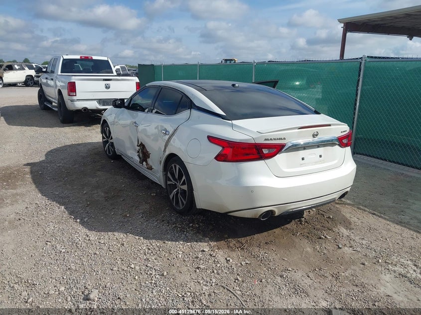 Vin: 1n4aa6ap3gc904083, lot: 45627105, nissan maxima 3.5 platinum 20163