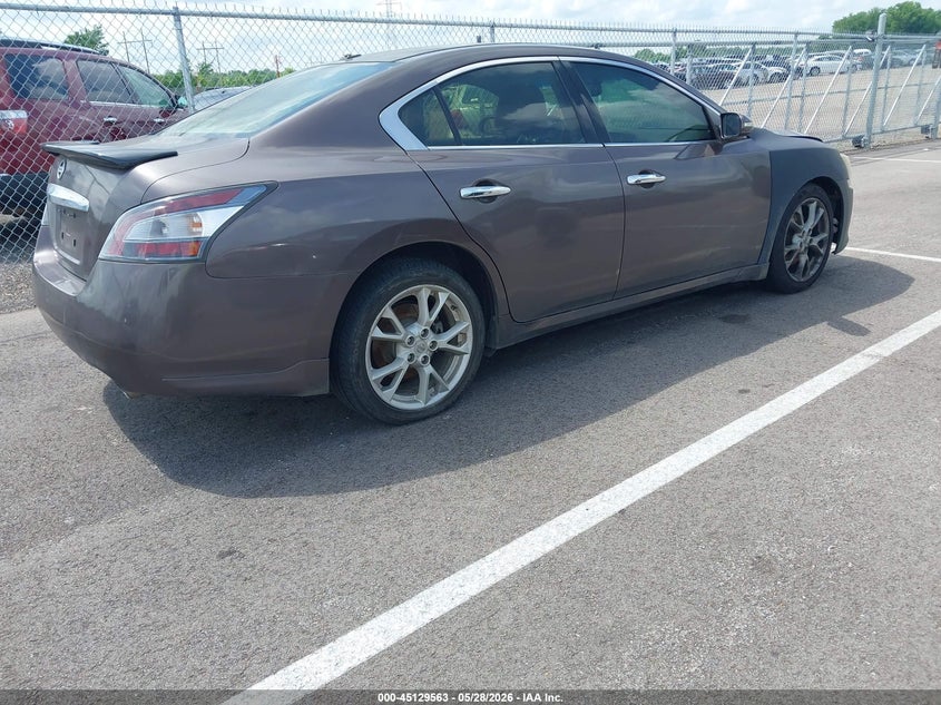 2012 Nissan Maxima 3.5 3.5 Sv Brown Lot 111045129563 Vin 1N4AA5AP2CC800690