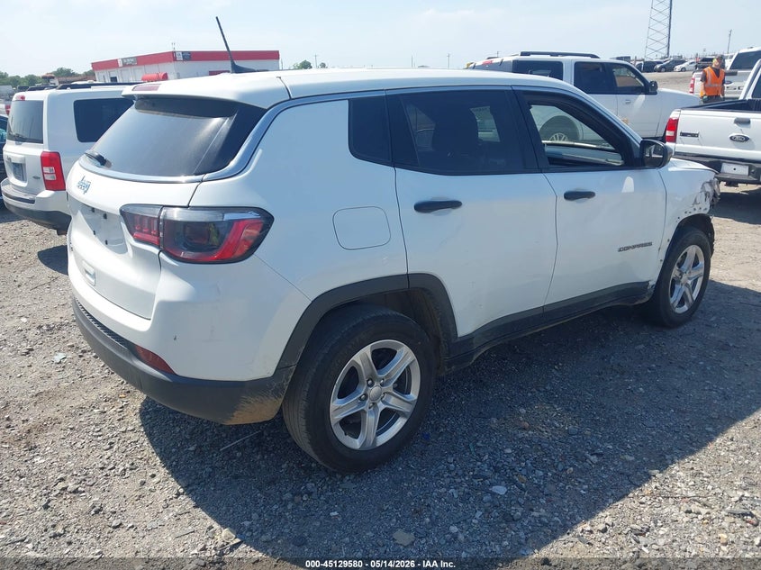 Vin: 3c4njdan9pt574937, lot: 45627209, jeep compass sport 4x4 20234