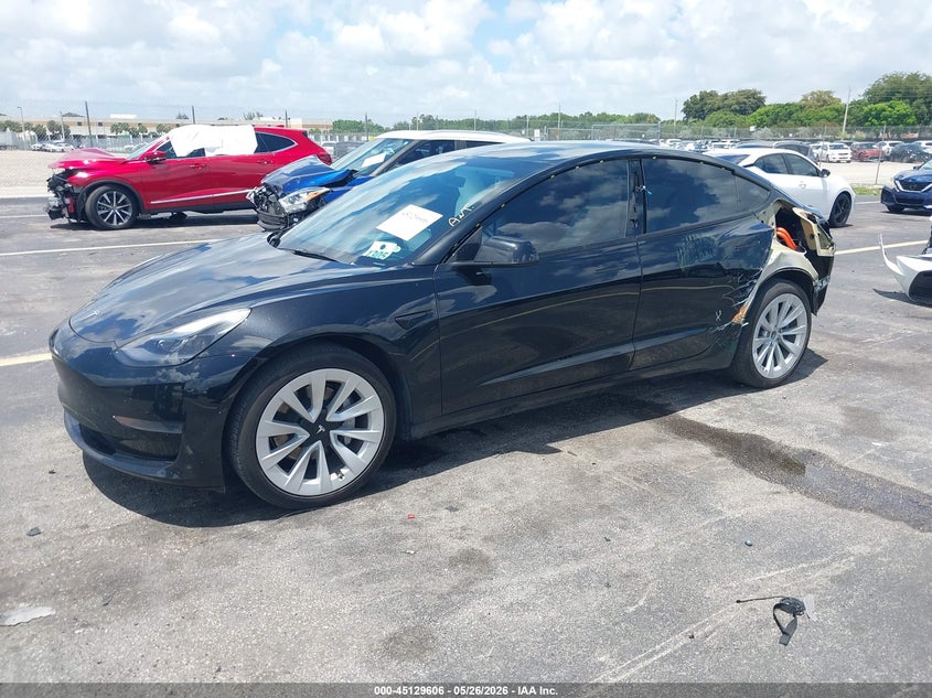 2022 TESLA MODEL 3 auction photo 2
