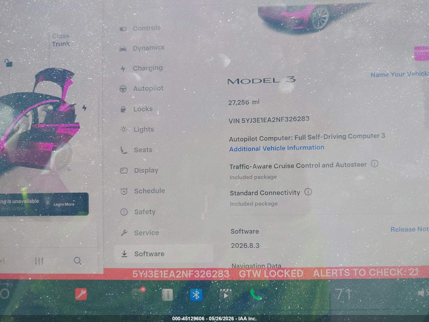 2022 TESLA MODEL 3 auction photo 7