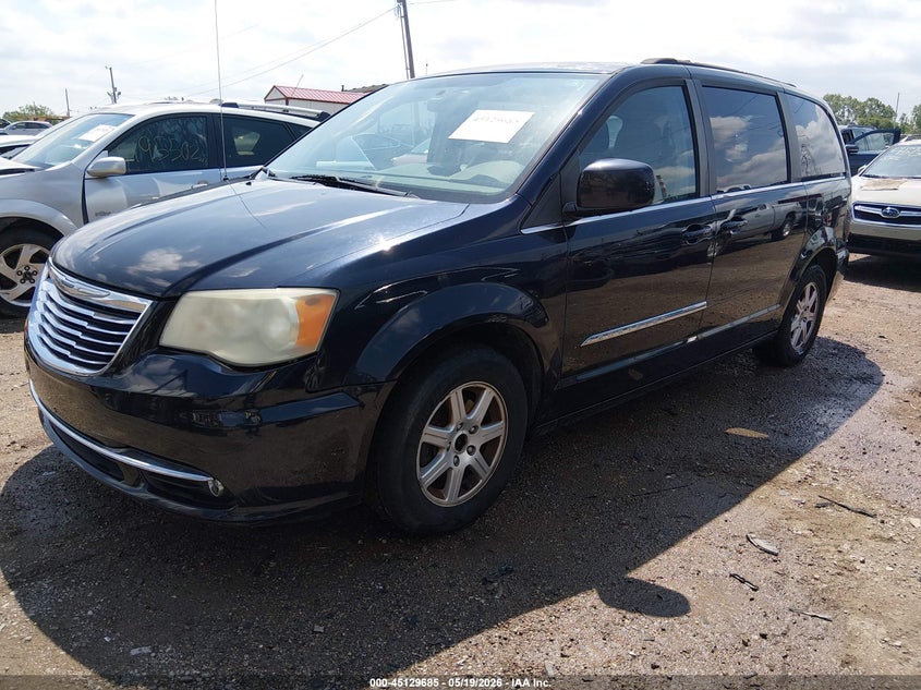 Vin: 2a4rr5dg2br705760, lot: 45627314, chrysler town & country touring 20112