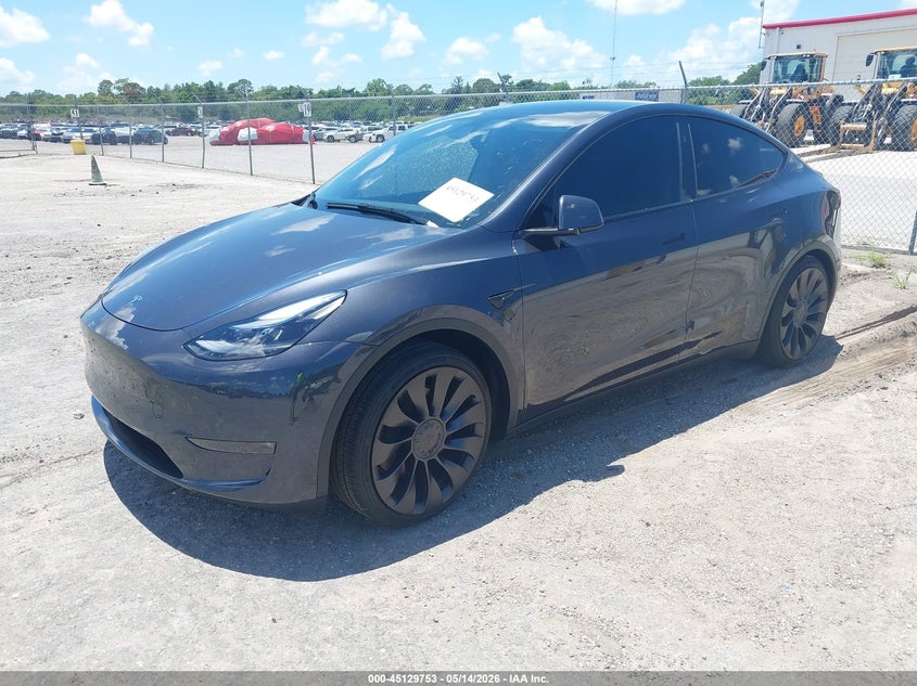 Vin: 7saygdef6sa341944, lot: 45627382, tesla model y performance dual motor all-wheel drive 20252