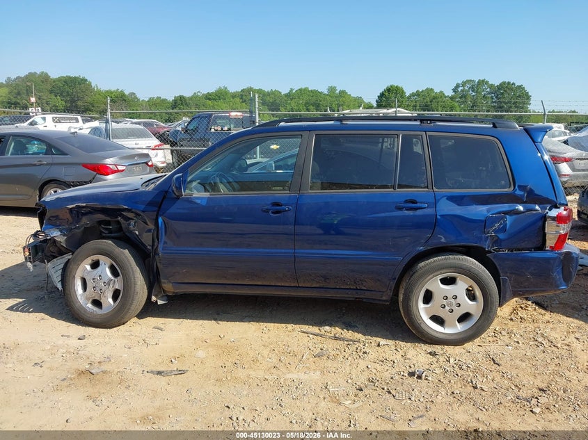 2005 TOYOTA HIGHLANDER SPORT UTILITY VEHICLE 3.3L V-6 DOHC, VVT, 230HP
