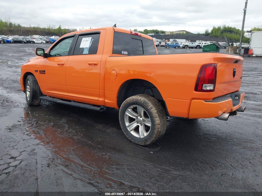 Vin: 1c6rr7mt7fs702296, lot: 45627696, ram 1500 sport 20153