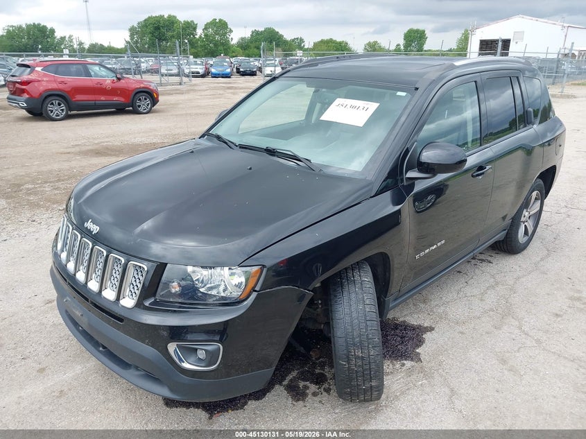 Vin: 1c4njceaxgd776595, lot: 45627760, jeep compass high altitude edition 20162