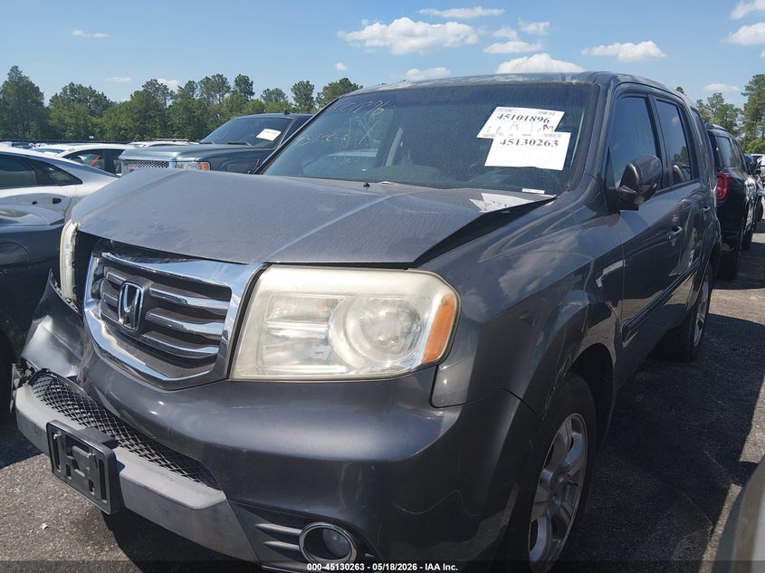 Vin: 5fnyf4h68db068801, lot: 45627892, honda pilot ex-l 20132
