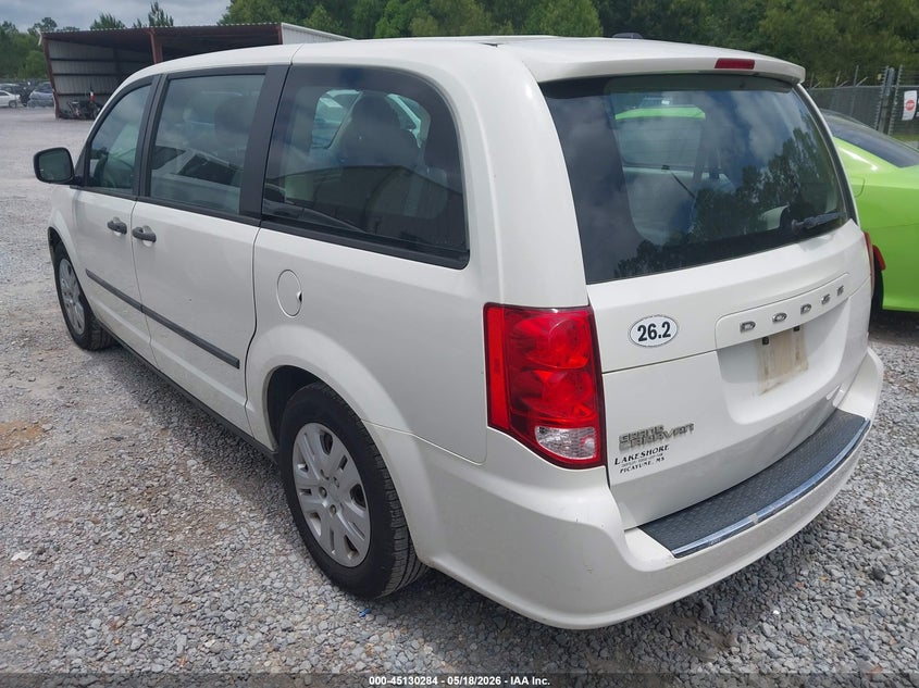 Vin: 2c4rdgbg5dr789899, lot: 45627913, dodge grand caravan american value pkg 20133