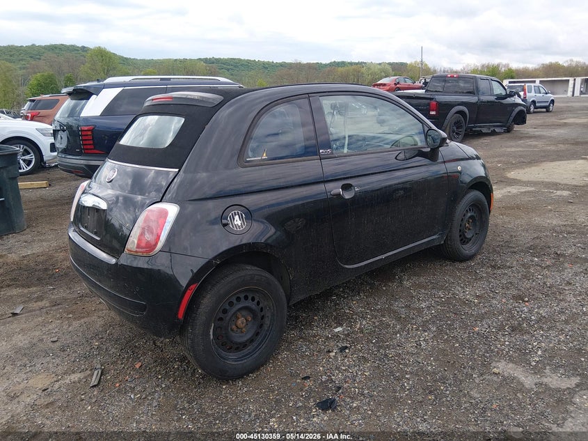 Vin: 3c3cffdr0dt674363, lot: 45627988, fiat 500c pop 20134