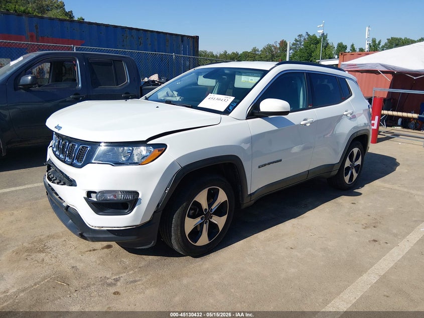 Vin: 3c4njcbb6jt102202, lot: 45628061, jeep compass latitude fwd 20182