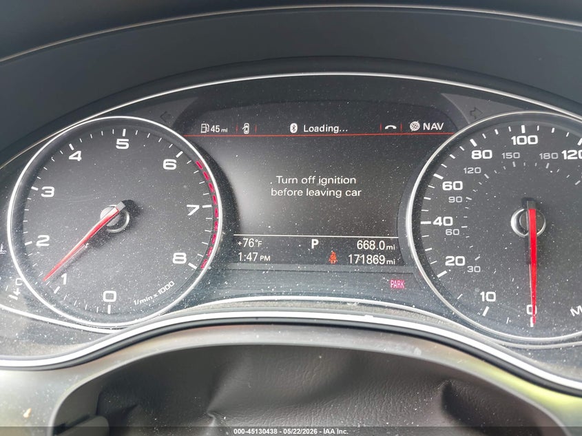 2013 Audi A6 2.0T Premium VIN: WAUDFAFC3DN051991 Lot: 45130438