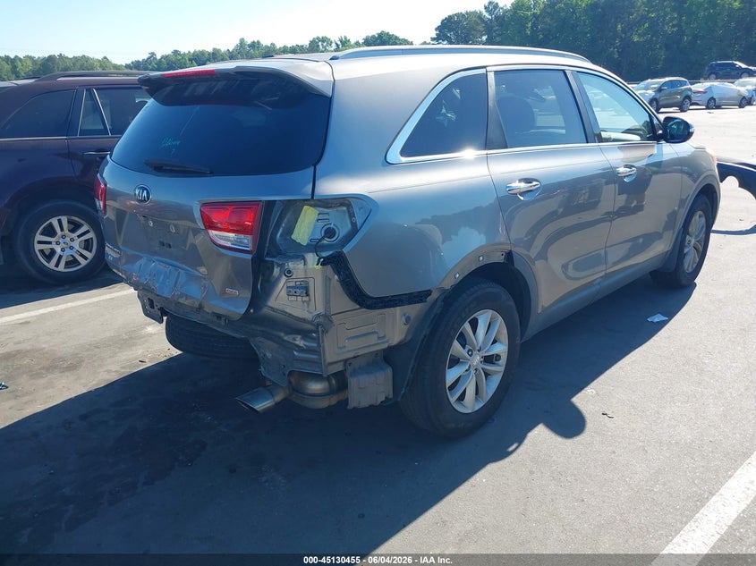 Vin: 5xypg4a38jg406663, lot: 45628084, kia sorento 2.4l lx 20184