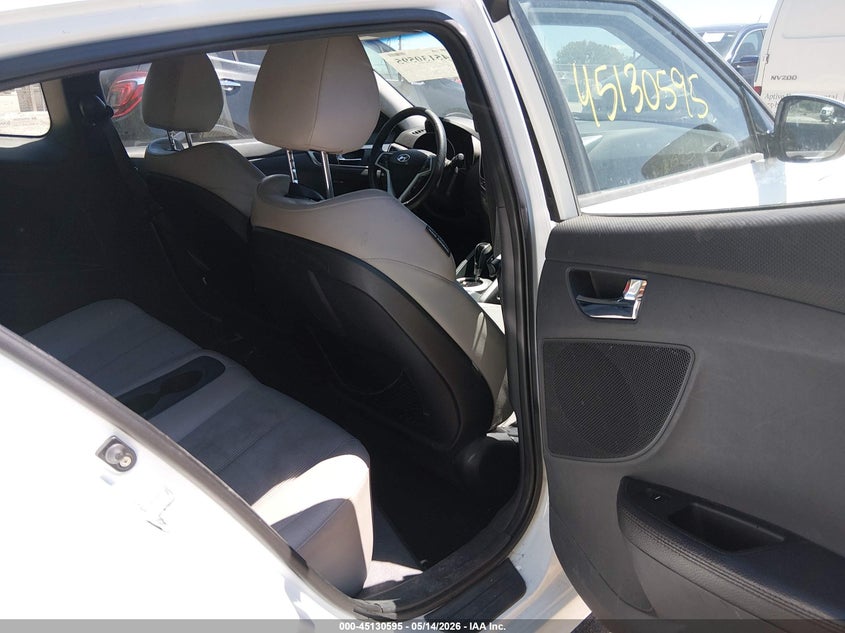 2012 Hyundai Veloster Base W/Gray VIN: KMHTC6AD7CU047964 Lot: 45130595