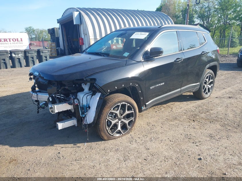 Vin: 3c4njdcn1tt195163, lot: 45628232, jeep compass limited 20262