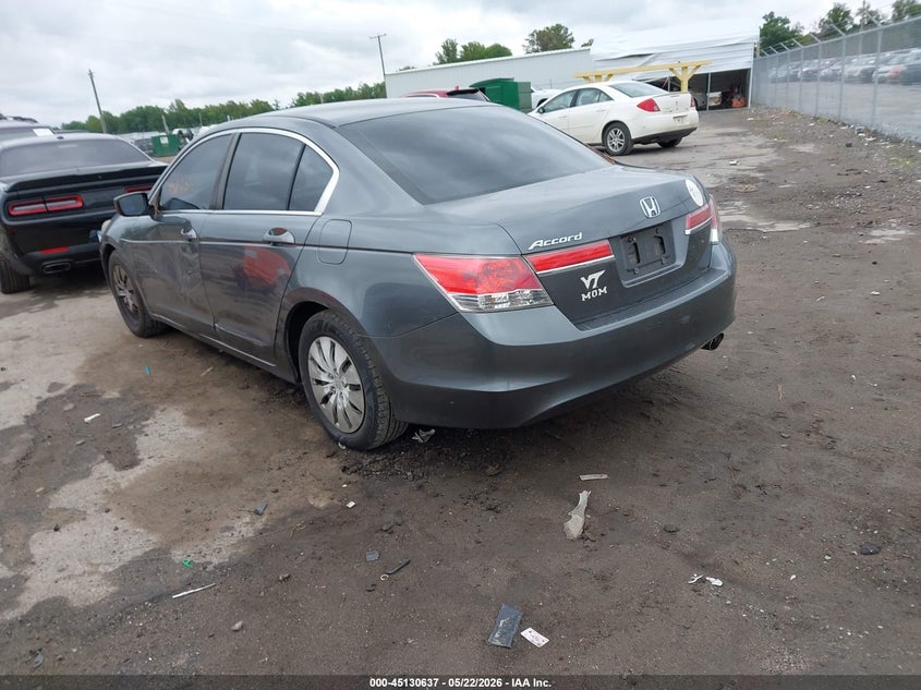 2012 Honda Accord 2.4 2.4 Lx grey Lot 111045130637 Vin 1HGCP2F37CA023006