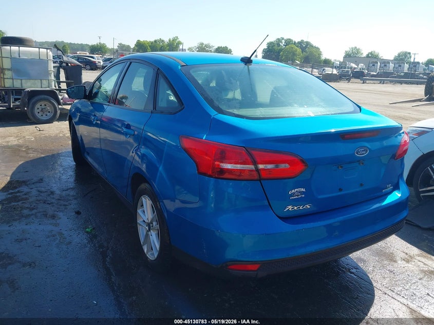 Vin: 1fadp3f22fl378390, lot: 45628413, ford focus se 20153