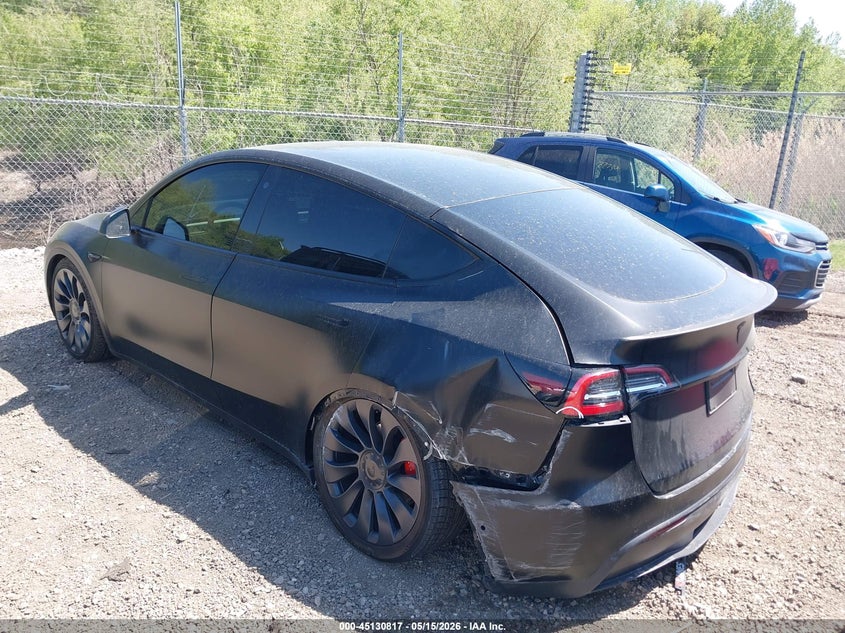 Vin: 5yjygdef5mf133959, lot: 45628446, tesla model y performance dual motor all-wheel drive 20213