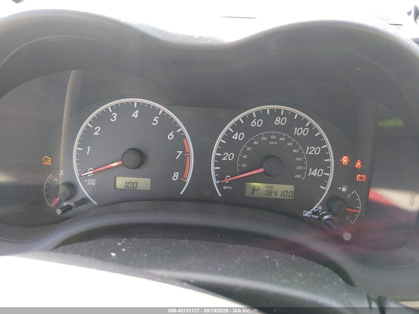 2012 TOYOTA COROLLA SEDAN 1.8L I-4 DOHC, VVT, 132HP