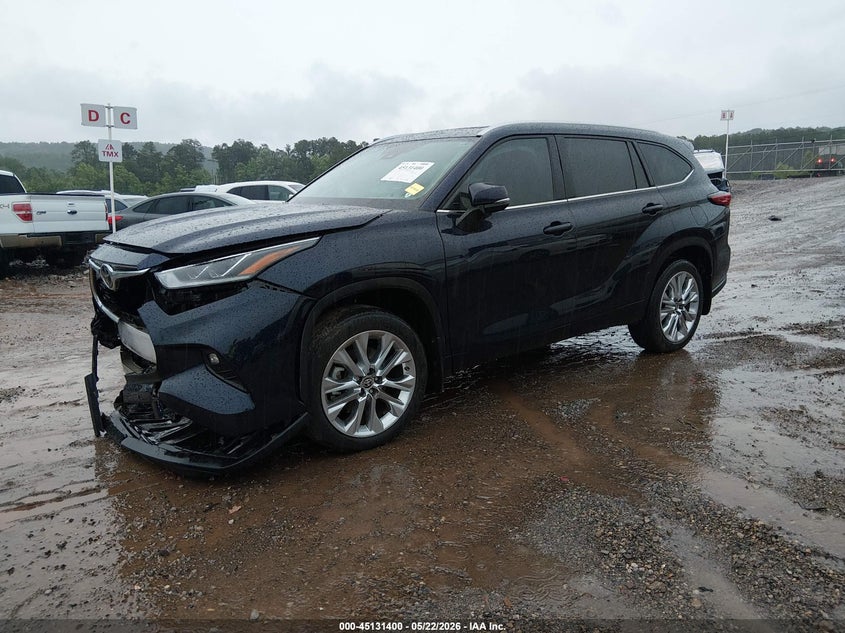 Vin: 5tddzrbh0ns593796, lot: 45629029, toyota highlander limited/platinum 20222