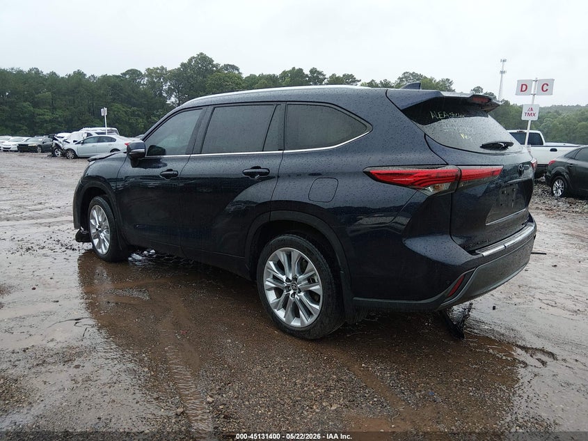 Vin: 5tddzrbh0ns593796, lot: 45629029, toyota highlander limited/platinum 20223