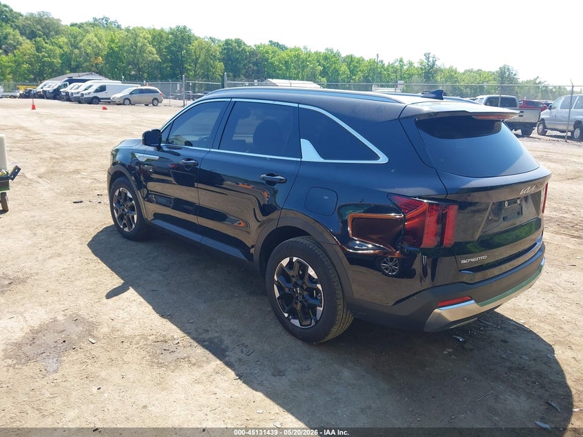 Vin: 5xyrl4jc0sg377164, lot: 45629068, kia sorento s 20253