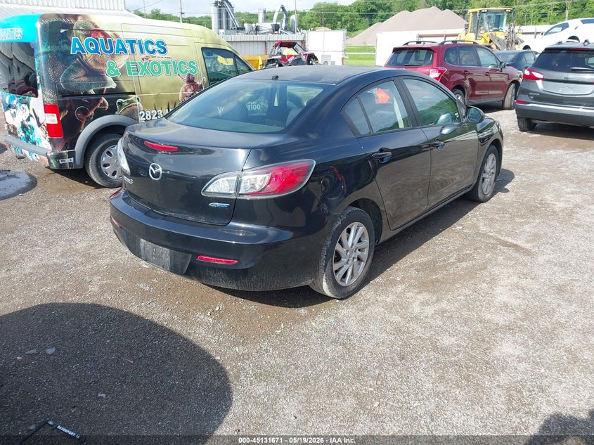 2012 Mazda 3 2.0 I Touring black Lot 111045131671 Vin JM1BL1V70C1599315