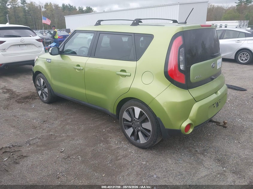 Vin: kndjx3a55e7737186, lot: 45629337, kia soul ! 20143