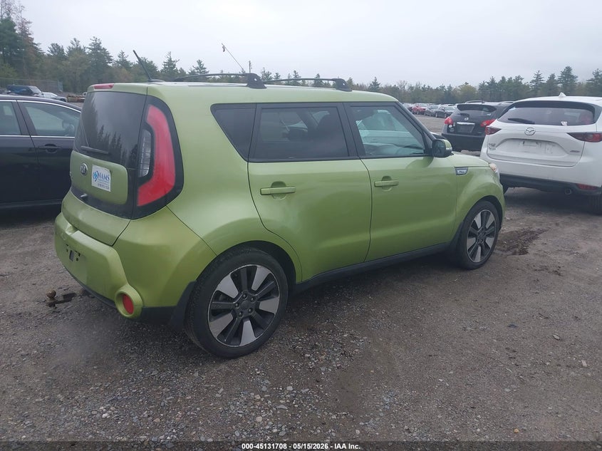 Vin: kndjx3a55e7737186, lot: 45629337, kia soul ! 20144