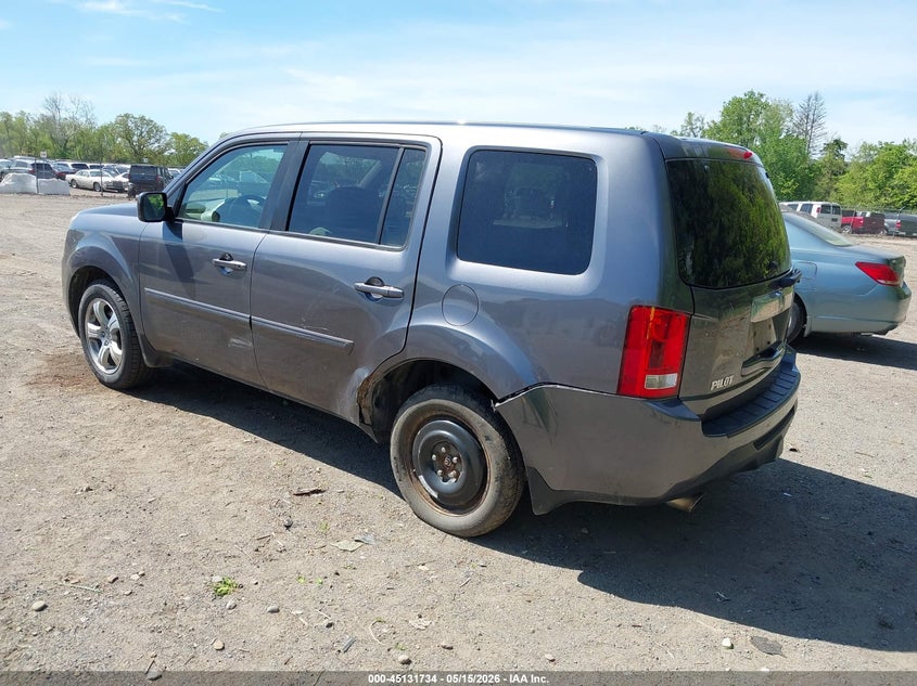 Vin: 5fnyf4h46fb076204, lot: 45629363, honda pilot ex 20153