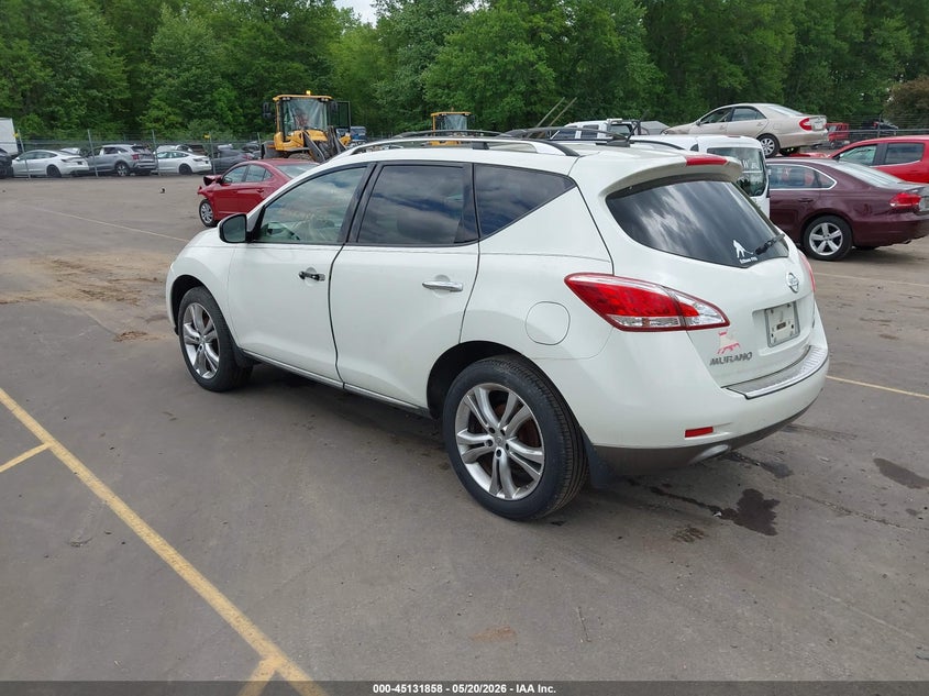 Vin: jn8az1mw5bw160846, lot: 45629487, nissan murano le 20113