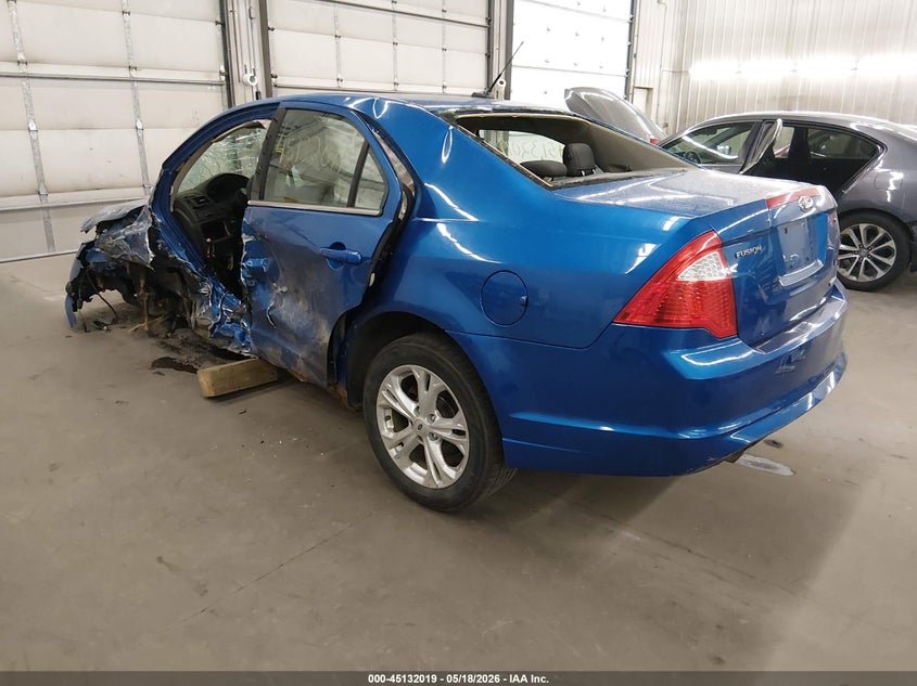 Vin: 3fahp0hg1cr295247, lot: 45629648, ford fusion se 20123