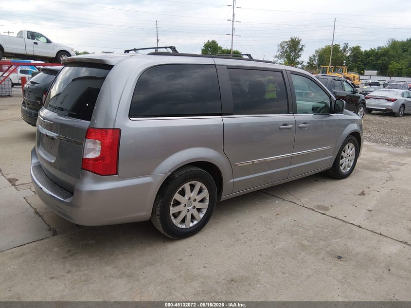 Vin: 2c4rc1bg7dr708238, lot: 45629701, chrysler town & country touring 20134