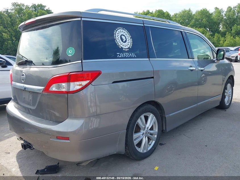 Vin: jn8ae2kpxd9060594, lot: 45629778, nissan quest sl 20134
