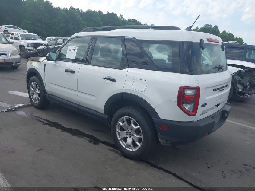 Vin: 3fmcr9a62prd37625, lot: 45629882, ford bronco sport 20233