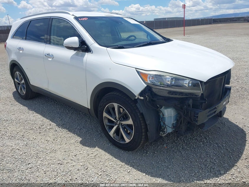 Vin: 5xyph4a59kg538301, lot: 45629962, kia sorento 3.3l ex 20191