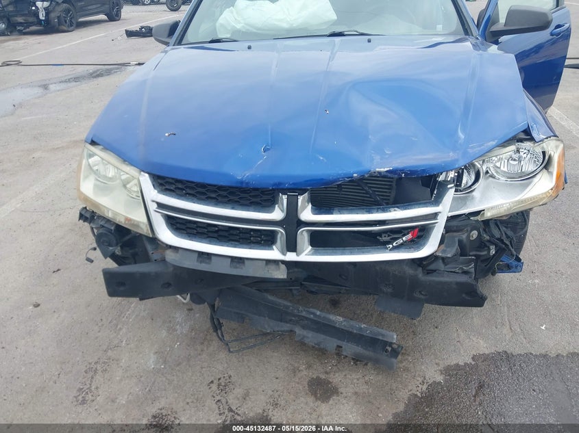 2013 Dodge Avenger Se V6 VIN: 1C3CDZAG9DN586454 Lot: 45132487