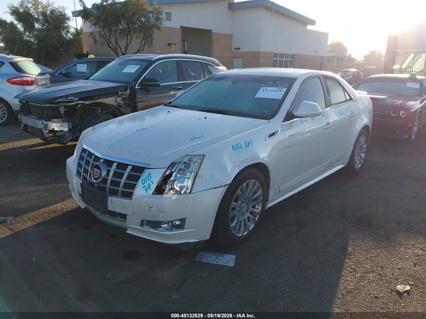 2012 Cadillac Cts 3.6 Premium White Lot 111045132529 Vin 1G6DP5E30C0120367