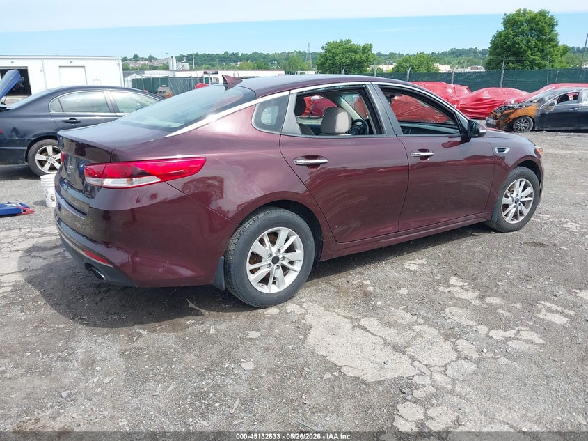 Vin: 5xxgt4l3xgg097137, lot: 45630262, kia optima lx 20164