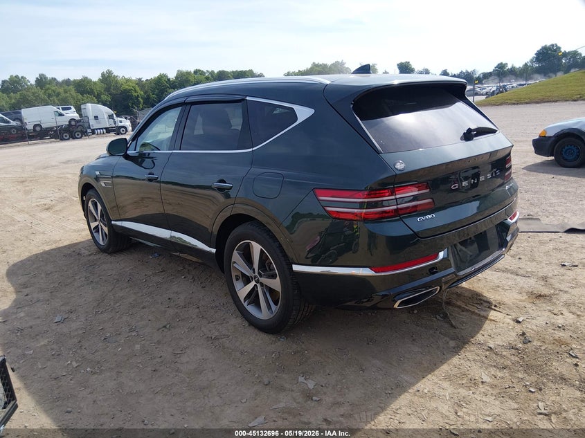 Vin: kmuhcesc3mu058291, lot: 45630325, genesis gv80 3.5t awd 20213